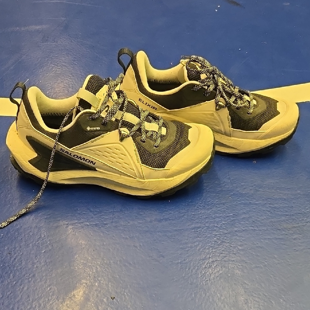 Salomon Men's Black and White Shoes